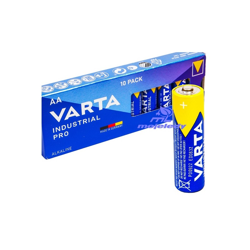 10x Bateria AA  LR6 Varta Industrial PRO 4006