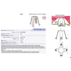 Kołpak dystansowy do ochrony lamp fi60mm 83300002