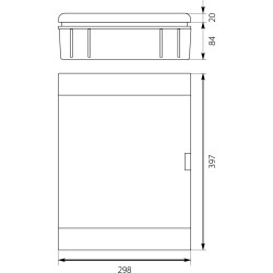 Rozdzielnica modułowa 2x12 podtynkowa IP40 SRp-24 