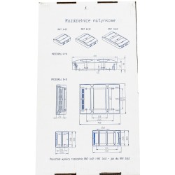 Rozdzielnica modułowa 3x12 natynkowa z klapką