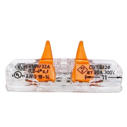 Szybkozłączka przelotowa 2x0,2-4mm2 2211-241 60sz