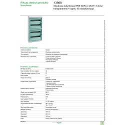 Rozdzielnia modułowa 4x18 natynkowa Kaedra 13968