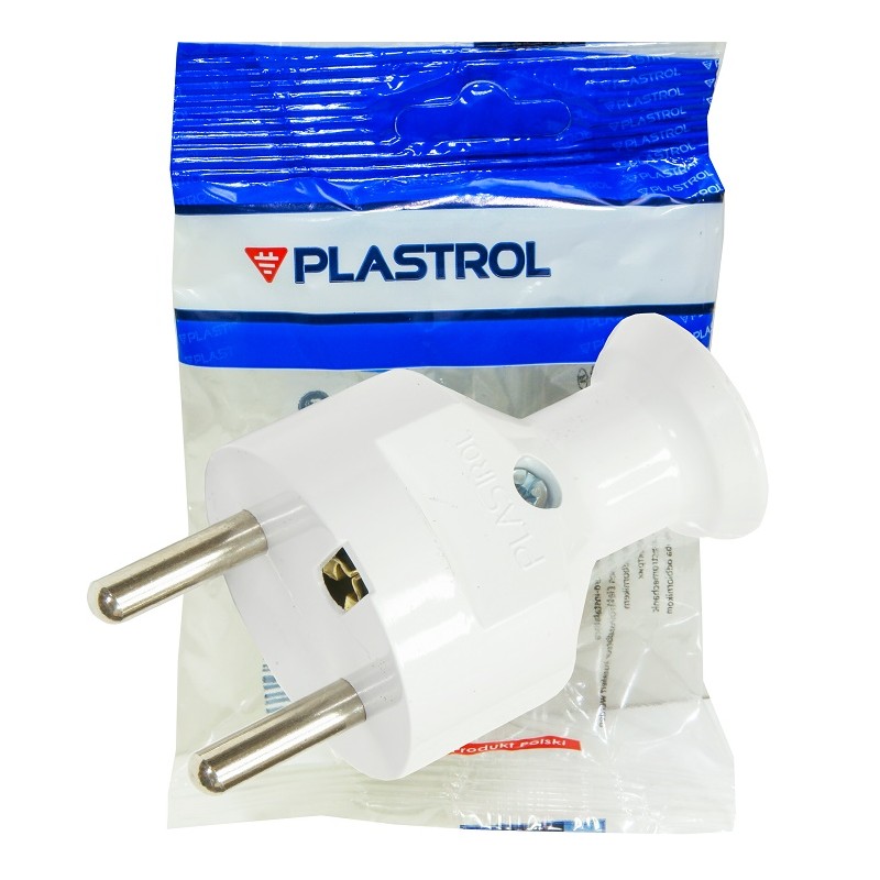 wtyczka WT-31 prosta rozb.2P+Z 16A biały W-10125