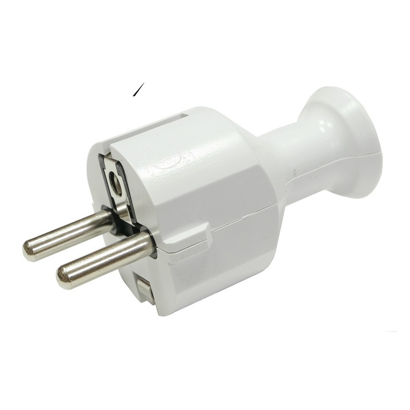 Wtyczka prosta WT-40 biała W-10120 PLAST-ROL