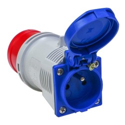 Wtyczka adapter 16A 5P 400V 16A/230 PCE