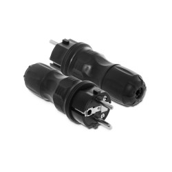 Wtyczka EXTREM 16A IP54 czarna WT-54 w-97446