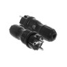 Wtyczka EXTREM 16A IP54 czarna WT-54 w-97446