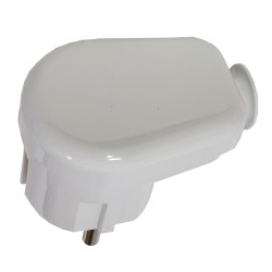 Wtyczka WT-16U biała kątowa Uni-schuko W-10105