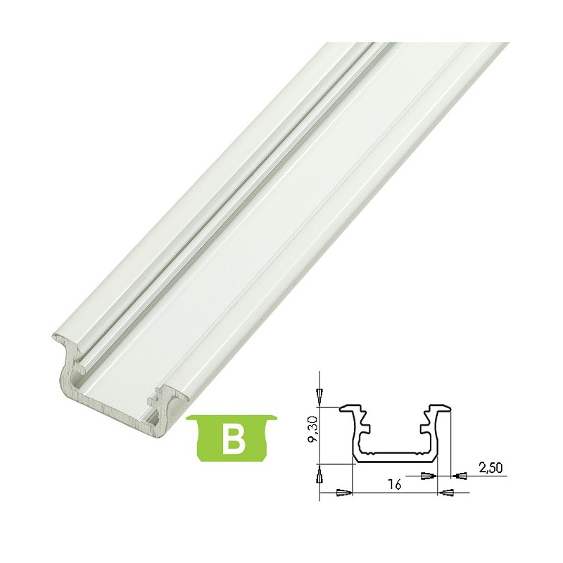 Profil aluminiowy LUMINES typ B Biały 2m