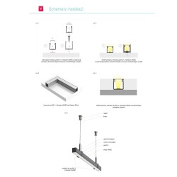 Profil aluminiowy LUMINES typ Y Czarny 1m