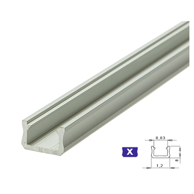 Profil aluminiowy LUMINES typ X Anoda 1m