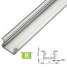 Profil aluminiowy LUMINES typ B surowy 1m