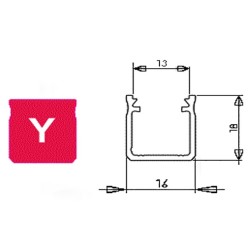 Profil aluminiowy LUMINES typ Y Biały 1m