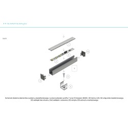 Profil aluminiowy LUMINES typ Y Biały 1m