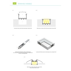 Profil aluminiowy LUMINES typ INSO Biały 1m