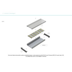 Profil aluminiowy LUMINES typ SOLIS surowy 1m