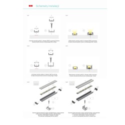 Profil aluminiowy LUMINES typ D surowy 1m