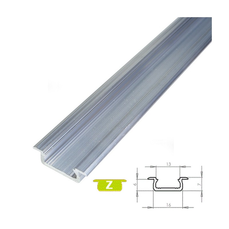 Profil aluminiowy LUMINES typ Z surowy 1m