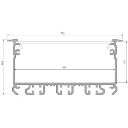 Profil aluminiowy LUMINES typ inLargo anoda 1m