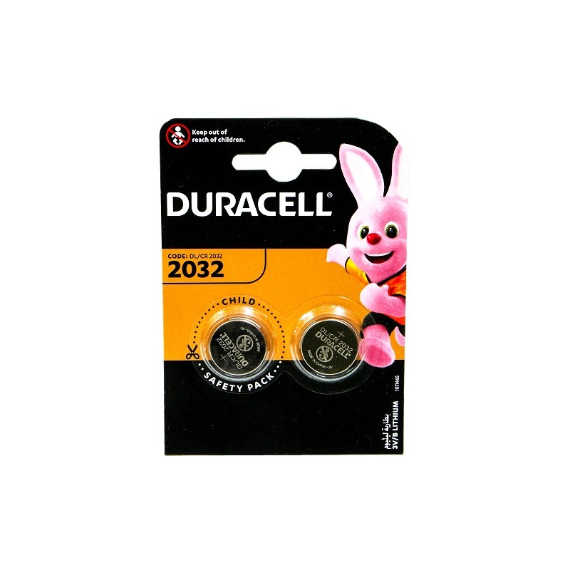 Bateria CR 2032 DURACELL Lithium 2BL 3V