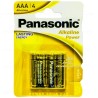 Bateria LR03 AAA  Panasonic Power Alkaline 4BL