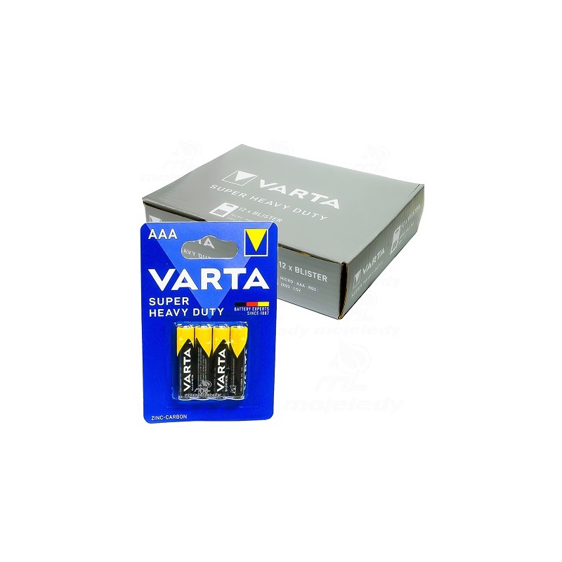 48x Bateria LR03 Varta SuperLife AAA 4BL x 12