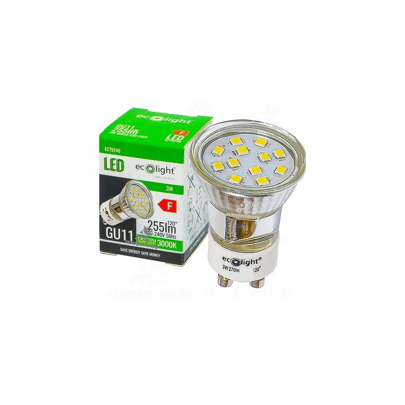 Żarówka LED MR11 GU11 3W 270Lm 3000K 230V