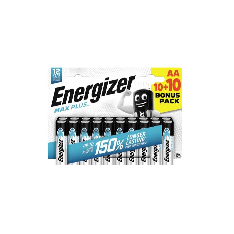 20x bateria alkaliczna AA LR6 Energizer MAX Plus