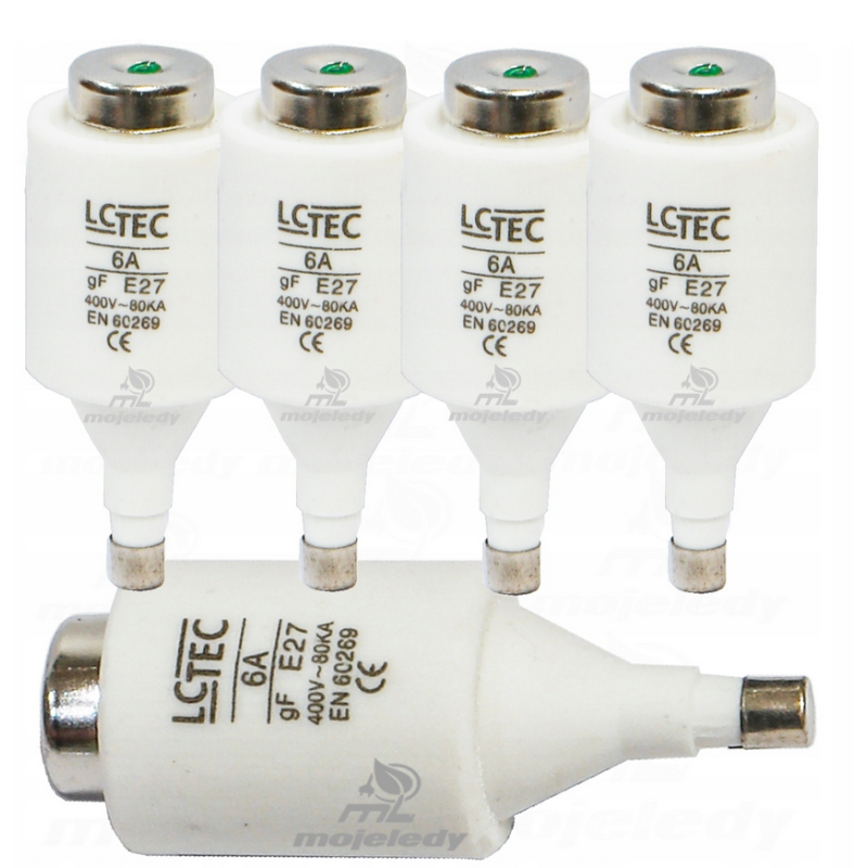 Wkładka bezpiecznikowa szybka gF 500V AC | Lc-tec BiWts | 5 sztuk