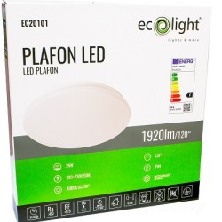 Plafon LED 24W 1920lm IP44 4000K 370 EC20101
