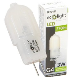 Żarówka LED 3W G4 12V AC/DC ciepła 270 lm EC79452