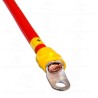 10cm kabel czerwony do akumulatora 25mm M6