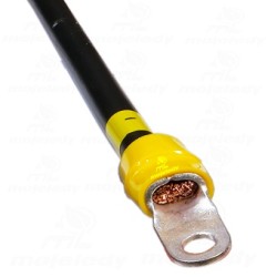 10cm kabel czarny do akumulatora 25mm M6