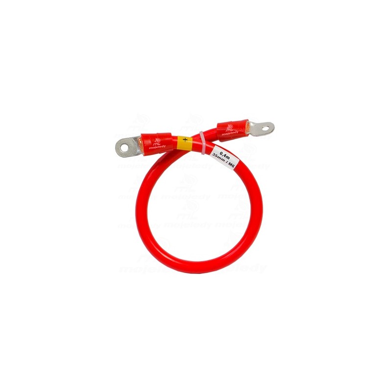 40cm kabel czerwony do akumulatora 35mm M6
