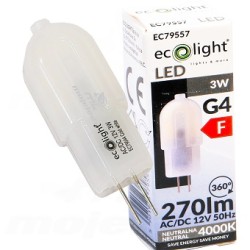 Żarówka LED 3W G4 12V AC/DC dzienna 270lm EC79557