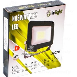 Naświetlacz LED 20W LNC20 czujnik zmierzchu 1700lm