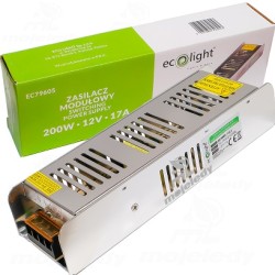 Zasilacz LED slim 12V 200W 16,5A 1062