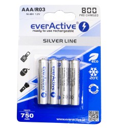 AKUMULATOR LR03 everActive 750mAh SILVER LINE