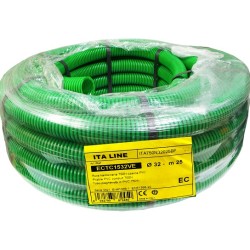 Rura karbowana zielona 750N fi32 PVC 25m