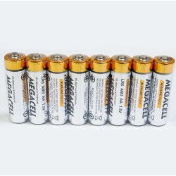 Bateria LR06 AA Megacell ALKALINE 8BL
