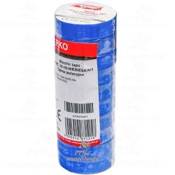 Taśma izolacyjna 15mm 10m PVC niebieska ERKO 10szt