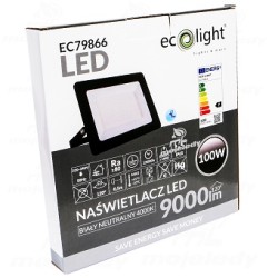 Naświetlacz LED slim 100W 9000lm 4000K EC79866