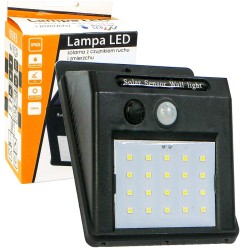Lampa LED solarna 20xSMD czujnik ruchu i zmierzchu