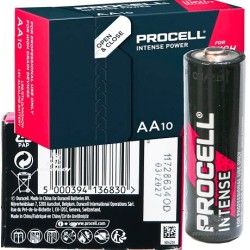 10x Bateria alkai AA LR06 Duracell Procell Intense