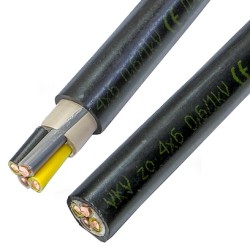 Kabel energetyczny YKY 4x6 żo 0,6/1kV ELEKTROKABEL