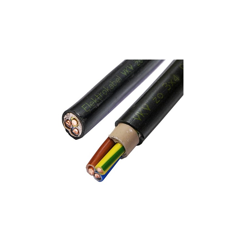 Kabel energetyczny YKY 3x4 żo 0,6/1kV Elektrokabel