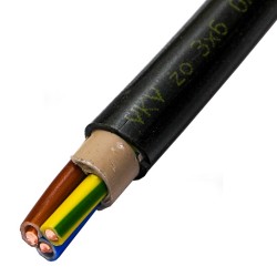 Kabel energetyczny YKY 3x6 żo 0,6/1kV Elektrokabel
