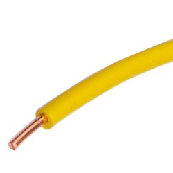 Przewód drut H07V-U DY 1,5 ELEKTROKA żółty 100m