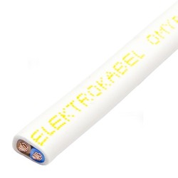 Przewód płaski OMYp 2x1 biały Elektrokabel 50m