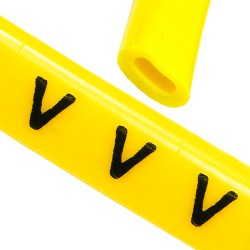 Oznacznik przewodów OZ-0 V żółte 100szt